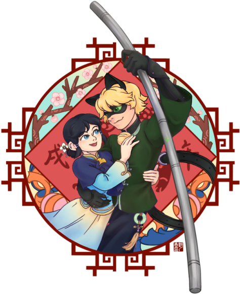 新年快樂 The Lunar Dog Year Start At Tomorrow The New Year - Cartoon (500x627), Png Download