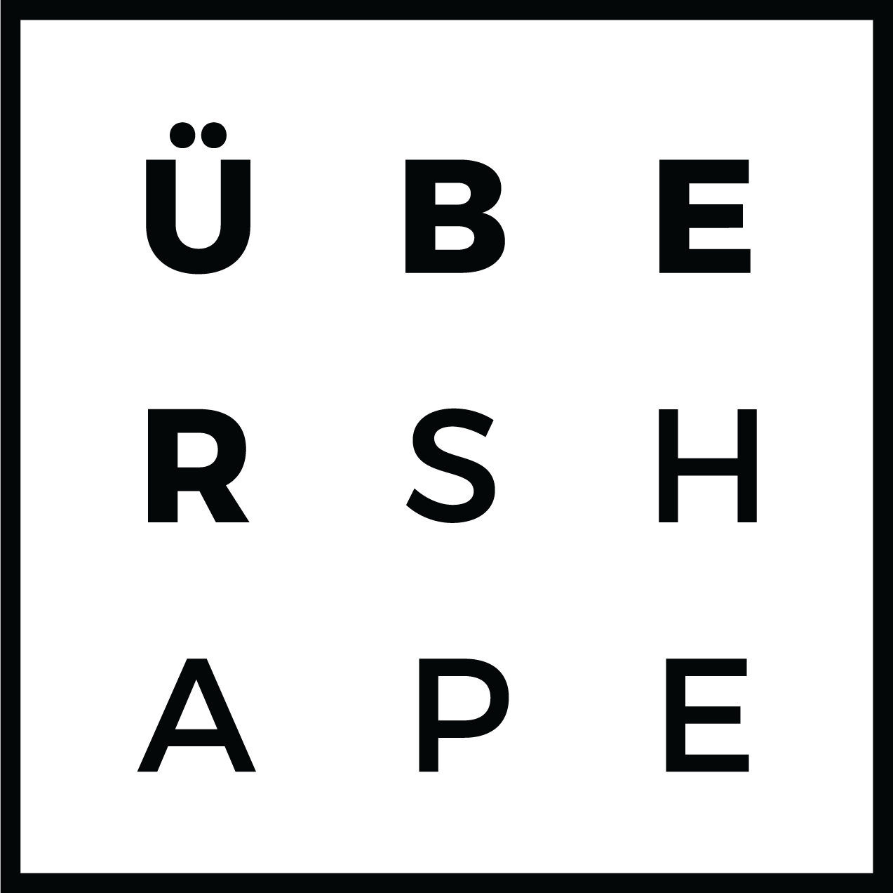 Ubershape - Black-and-white (1273x1272), Png Download