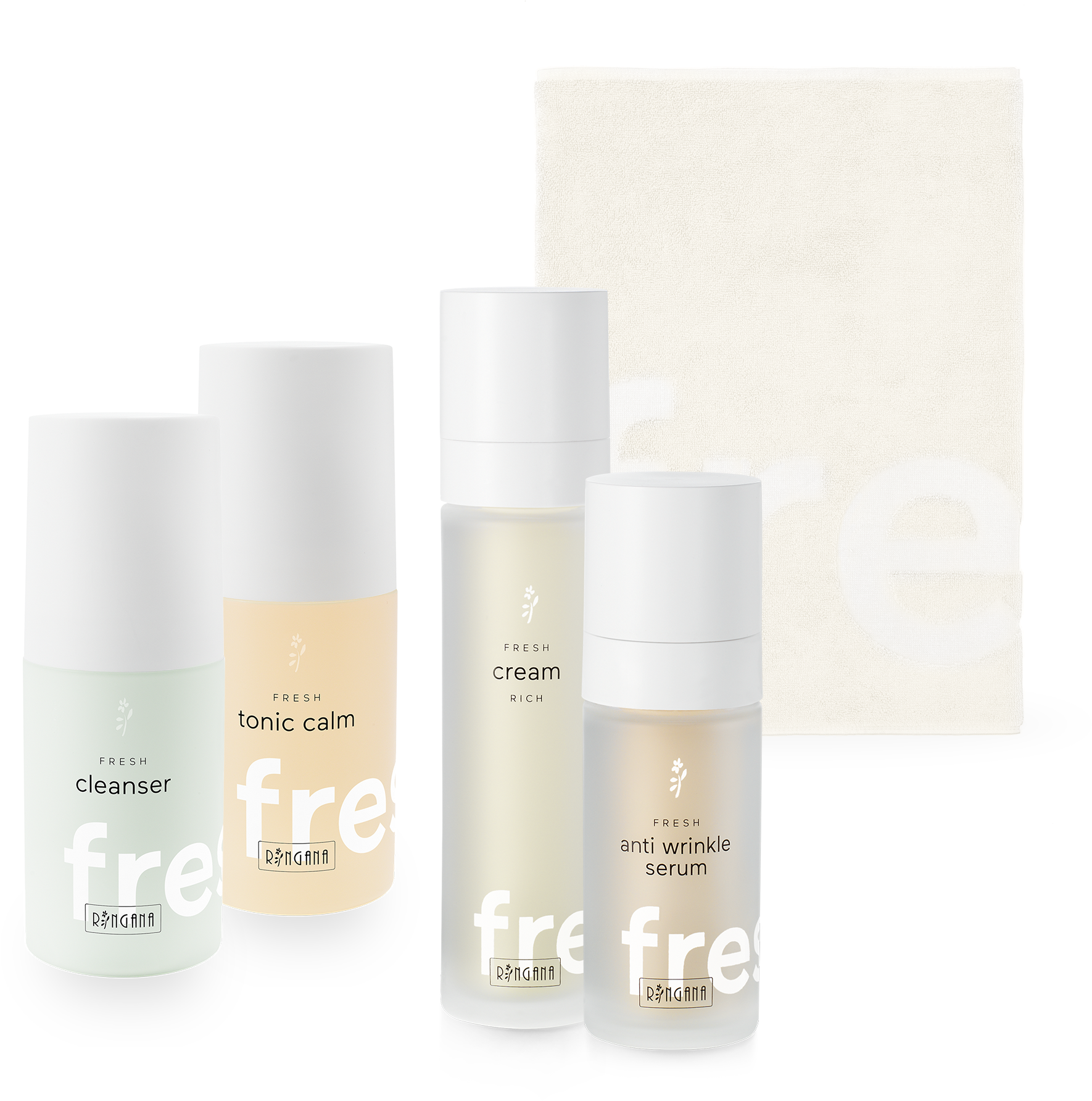 Fresh Cleanser, Fresh Tonic Calm, Fresh Cream Rich - Cosmetics (2000x2000), Png Download