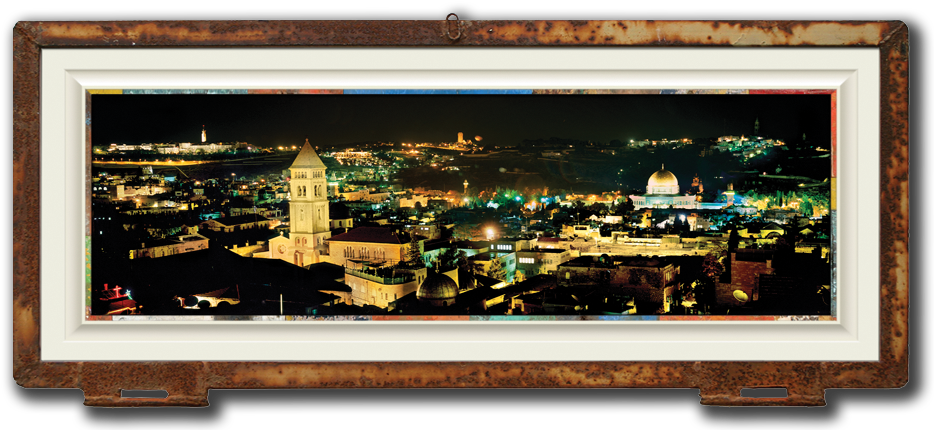 Cityscape Of Jerusalem In Israel By Jeff Mitchum For - Urban Area (945x437), Png Download