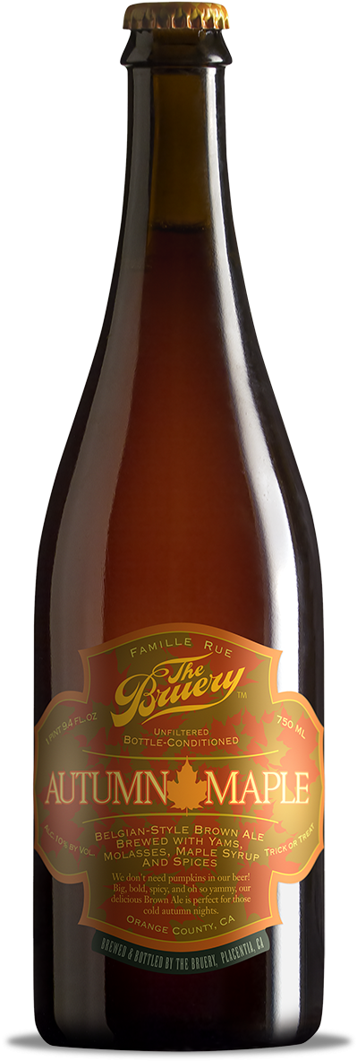 Pumpkin Beer - Bruery Bois (418x1200), Png Download