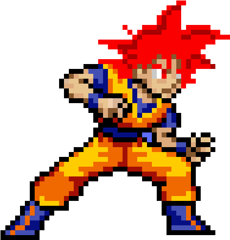 620 X 620 8 - Goku Pixel Art (620x620), Png Download