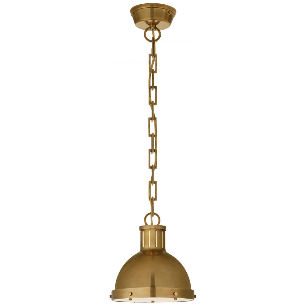 Hicks Small Pendant In Hand-rubbed Antique Brass - Hicks Pendant Small (1000x1000), Png Download