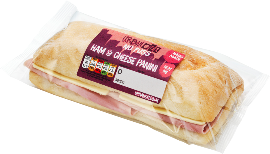 Ham And Cheese Panini - Multigrain Bread (1024x597), Png Download