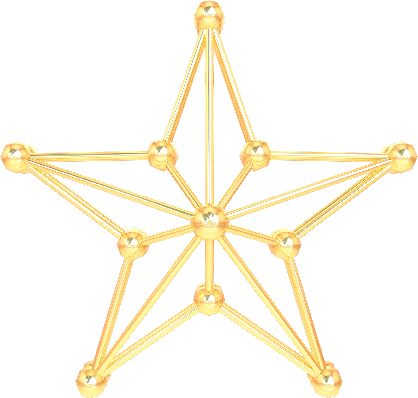 Pentagram Venus Stars Frame Png And Psd - Portable Network Graphics (2000x2000), Png Download
