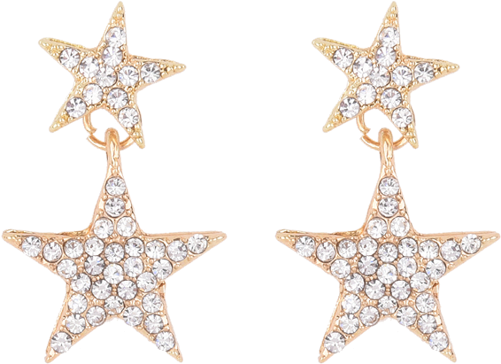 Rhinestoned Pentagram Earrings - Givenchy Stars And Stripes Neoprene Backpack (600x798), Png Download