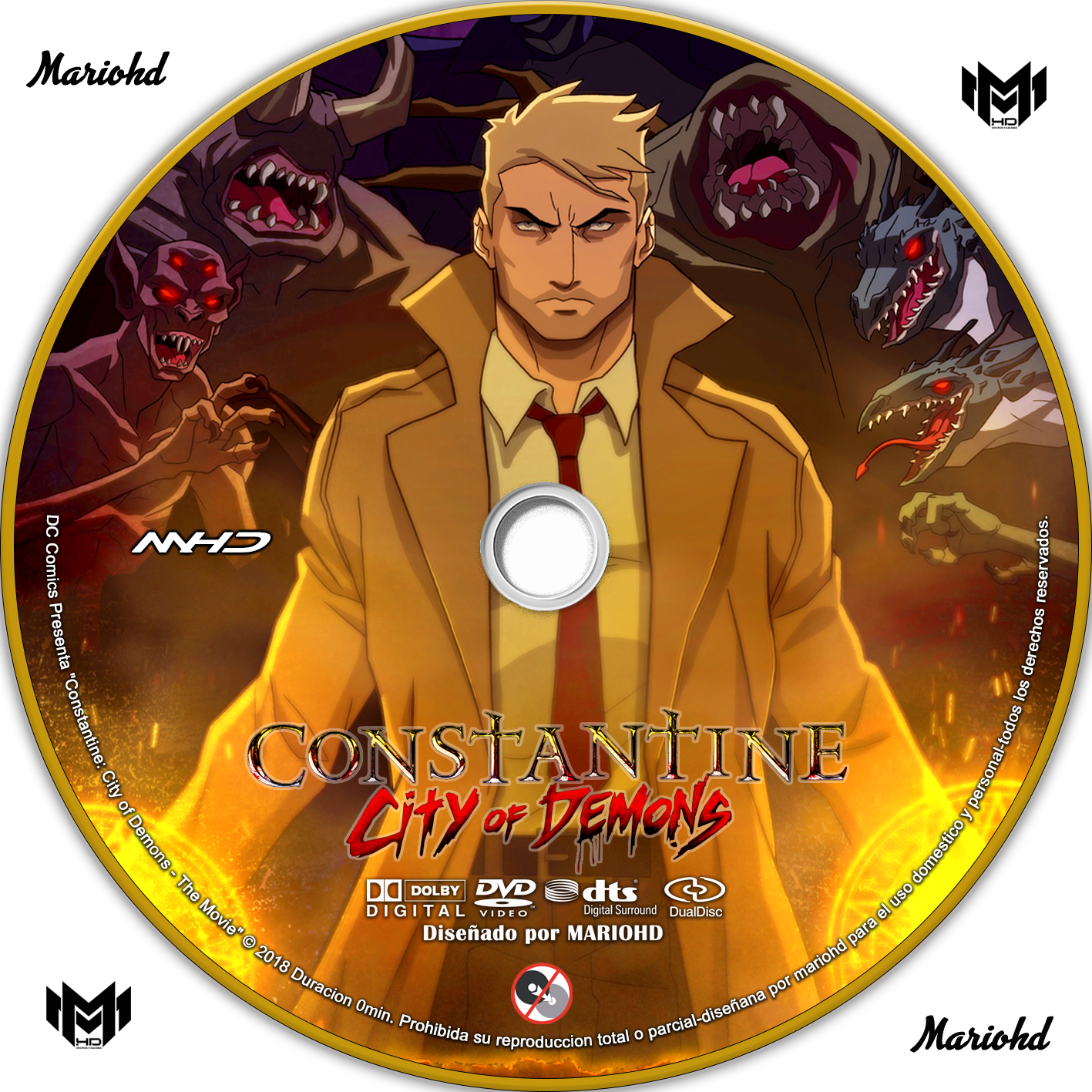 Constantine City Of Demons Coversmovies Constantine - Constantine City Of Demons Movie (1417x1417), Png Download