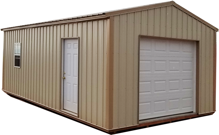 A Single Car Garage To Protect Your Investment - Prefab One Car Garage (800x533), Png Download