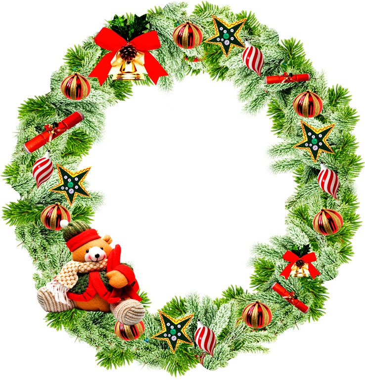Round Merry Christmas Png (800x800), Png Download
