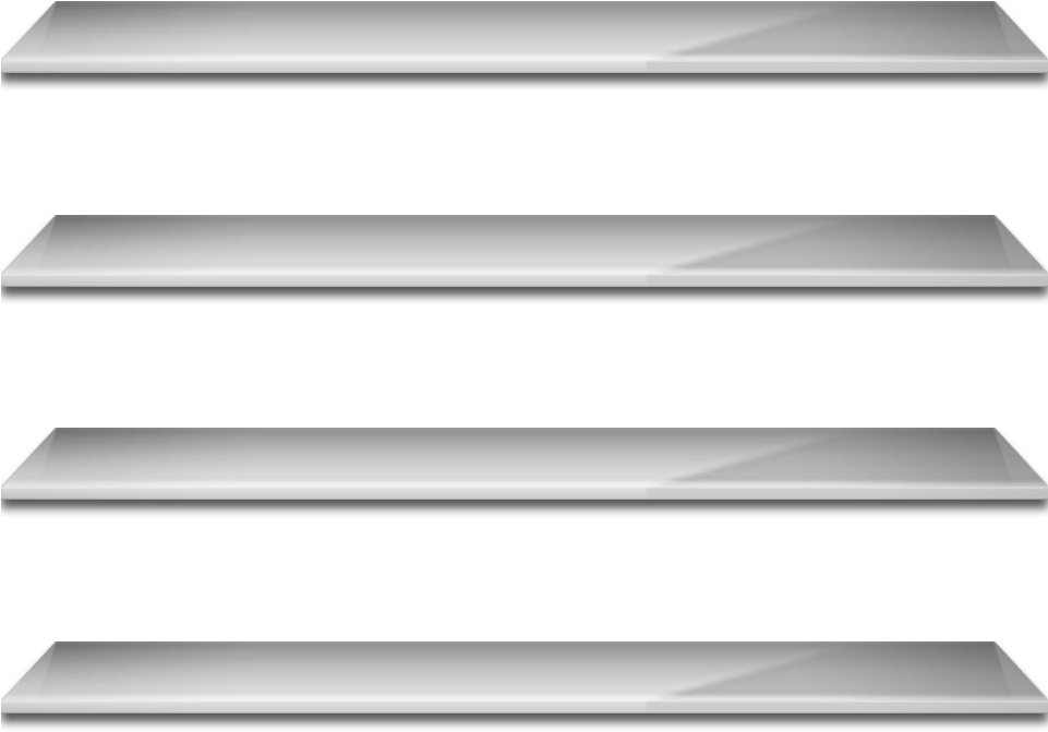 Transparent Background Shelves Png (960x700), Png Download