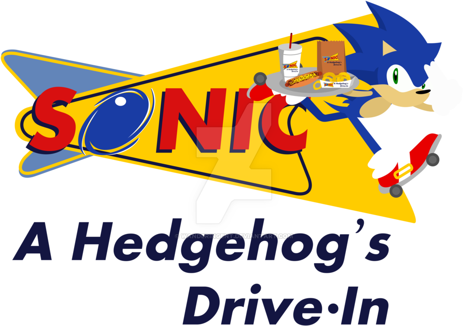 Nic Ni A Hedgehog's Drive-in - Graphic Design (1024x710), Png Download