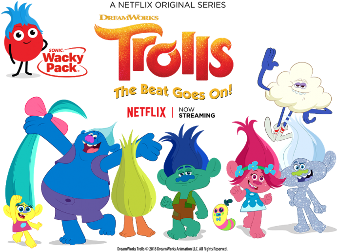 Dream Works Trolls Sonic Drive In 2018 New In Package - Netflix (795x527), Png Download