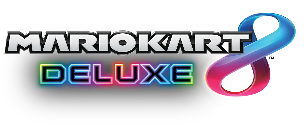 Mario Kart 8 Dx Logo (1500x682), Png Download