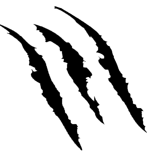 577 X 607 12 - Blue Claw Marks (577x607), Png Download