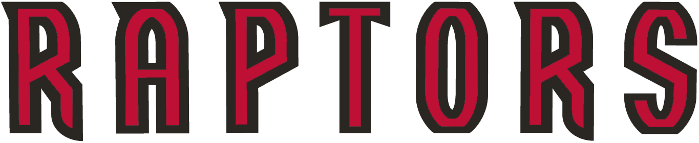 Toronto Raptors-wordmark - Toronto Raptors Wordmark Logo (1365x280), Png Download