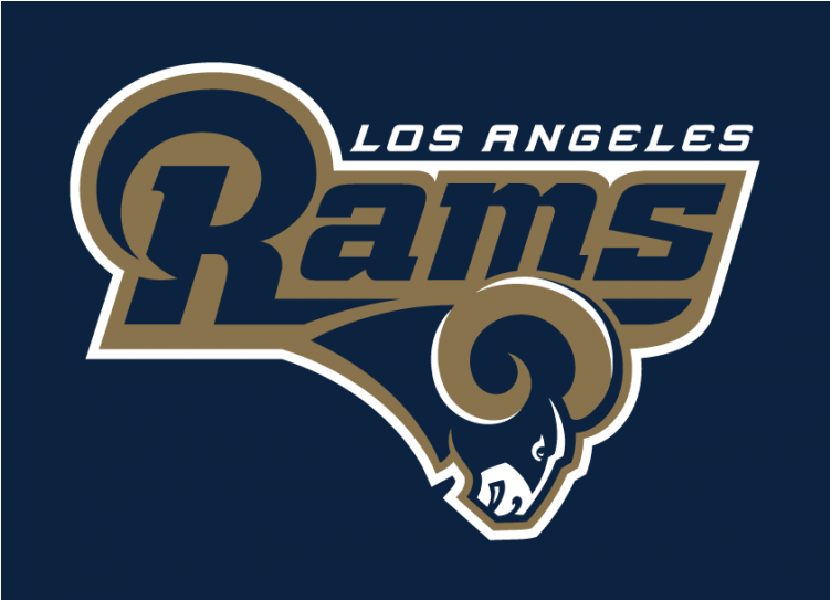 Los Angeles Rams Iron On Stickers And Peel-off Decals - Los Angeles Rams Logos (750x930), Png Download