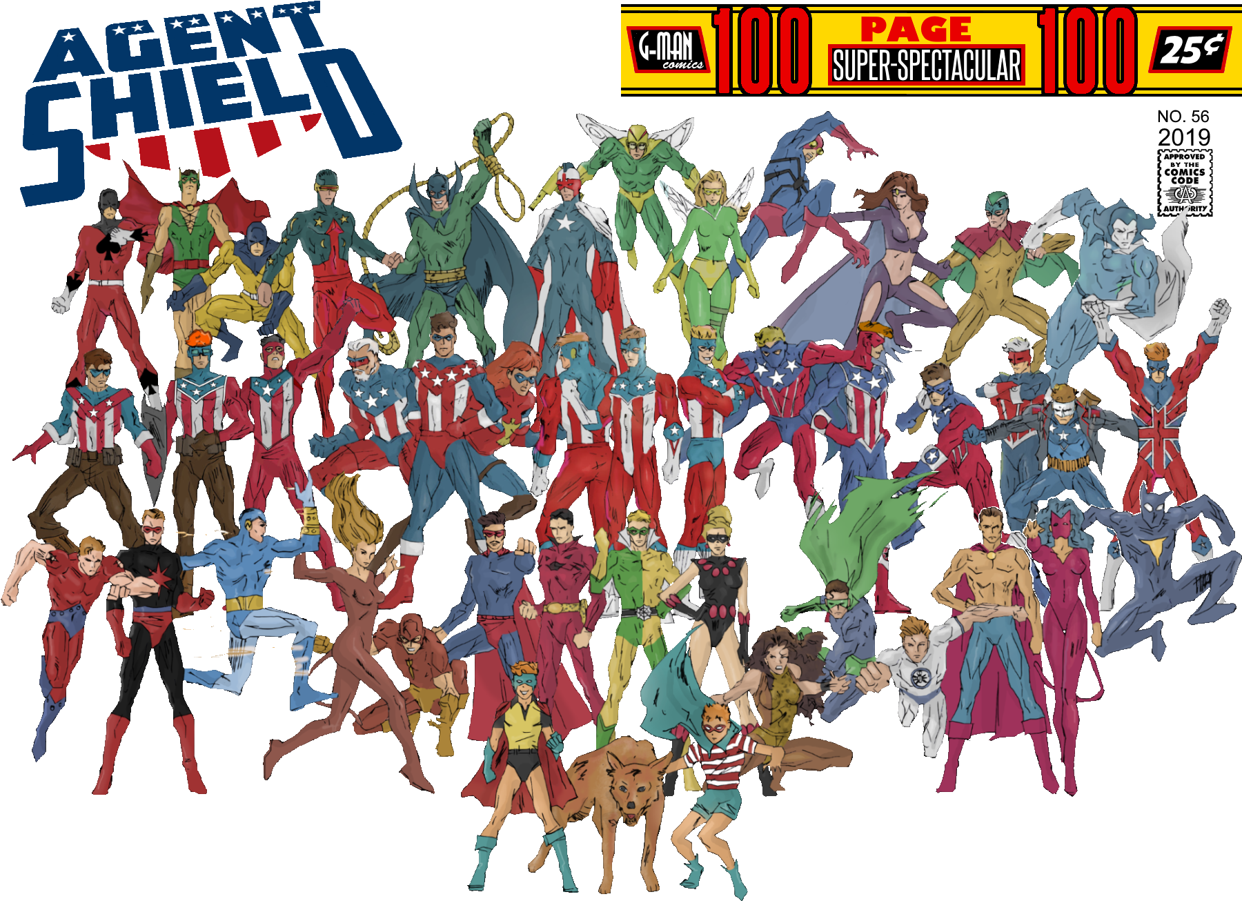 Agent Shield - Cartoon (1800x1390), Png Download