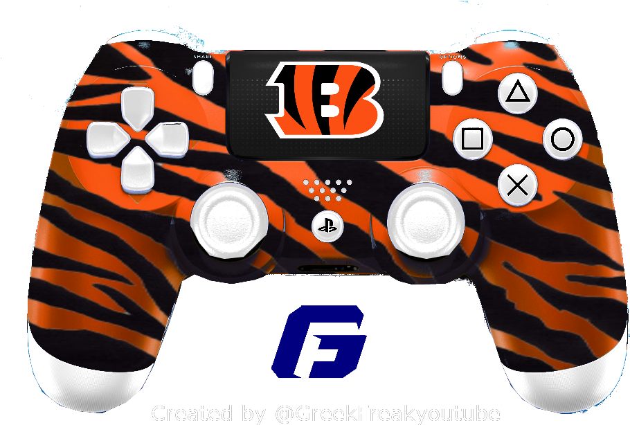 Check Out All My Nfl Ps4 Controller Concept Cincinnati - Cincinnati Bengals (1024x768), Png Download