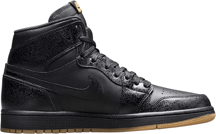 Air Jordan 1 Retro 'gum Bottom' - Giuseppe Zanotti Black Glitter (750x468), Png Download
