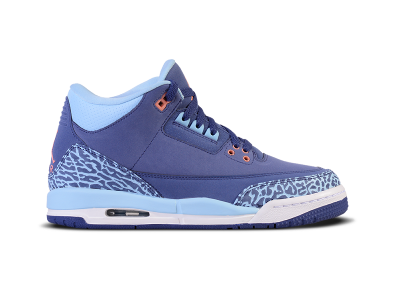 Air Jordan 3 Retro Gg - Jordan Retro 3 Azul (780x557), Png Download