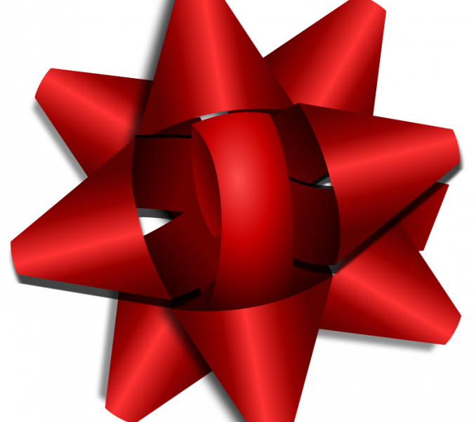 Christmas Ribbon Clipart Florida - Christmas Bow Clipart (678x600), Png Download