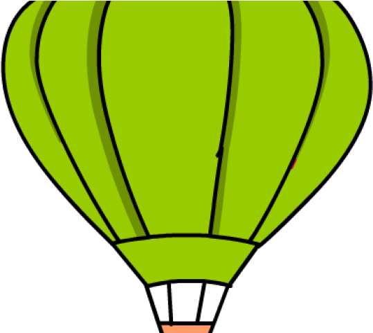 Hot Air Balloon Clipart Green - Hot Air Balloon (640x480), Png Download
