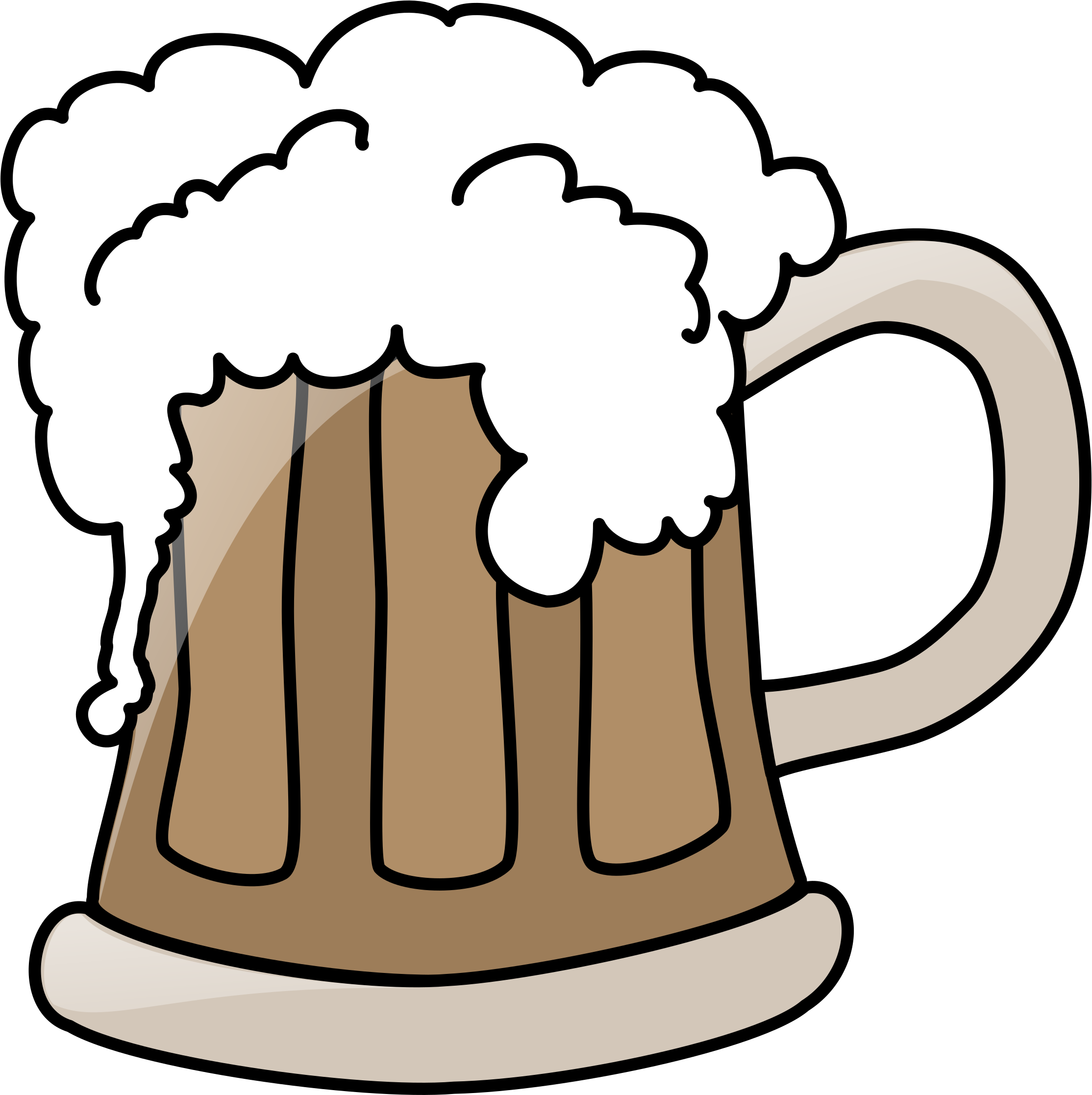 Big Image - Beer Mug Clip Art Transparent (2400x2400), Png Download