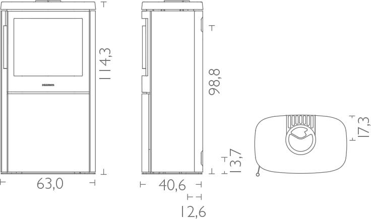 Hwam Wood-burning Stove Fireplace - Diagram (736x435), Png Download