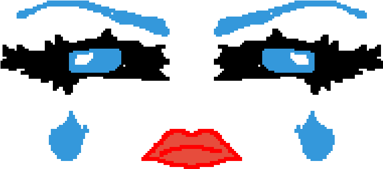 Pixilart Roblox Makeup 1 By Tati08 (1024x576), Png Download