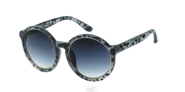 Sonnenbrille Rund Goldrand Oversize Lennon Getönt 400uv - Sunglasses (600x299), Png Download