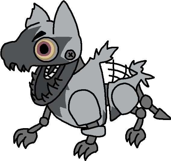 Fang The Poochyena - Cartoon (700x700), Png Download