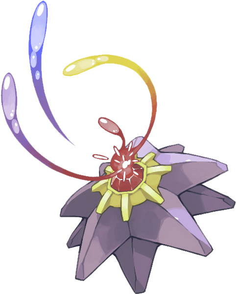 121 - Starmie - Starmie Pokemon Fusion (520x640), Png Download