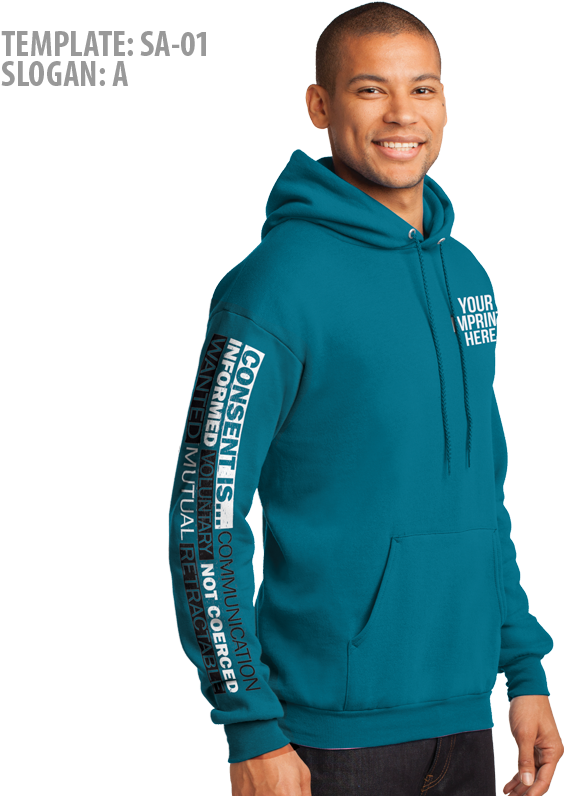 Sexual Assault Awareness Hoodie - Hoodie (800x800), Png Download