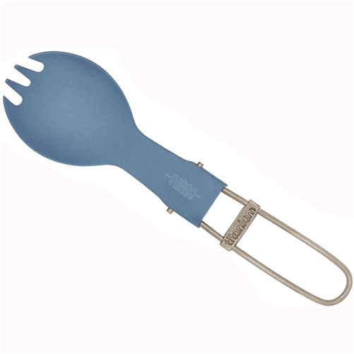 Vargo Titanium Folding Spork, Blue - Paddle (560x560), Png Download