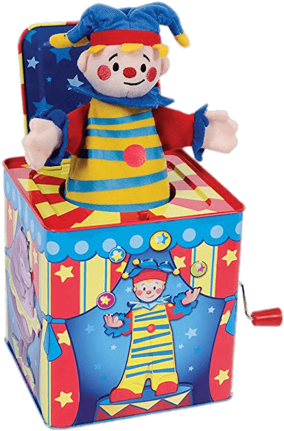 Circus Clown Jack In The Box - Jack In A Box (478x679), Png Download