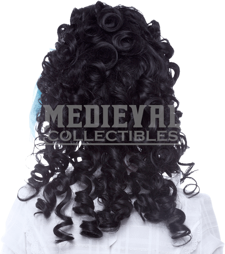 Marie Antoinette Black Wig - Lace Wig (850x850), Png Download