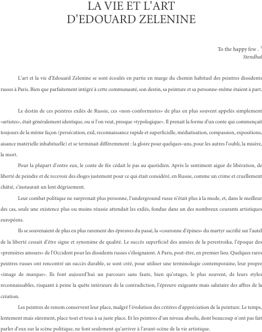 La Vie Et L'art D'edouard Zelenine To The Happy Few - Ensayo Literario (510x653), Png Download