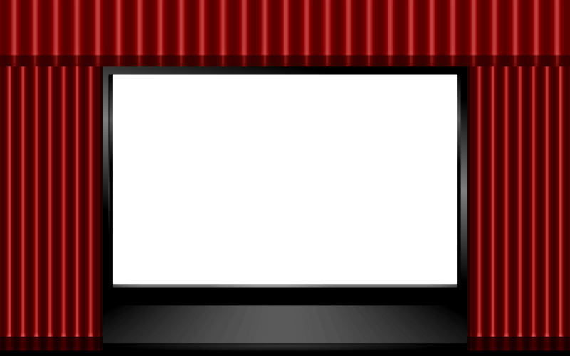 Kinoleinwand Clipart - Stage (800x500), Png Download