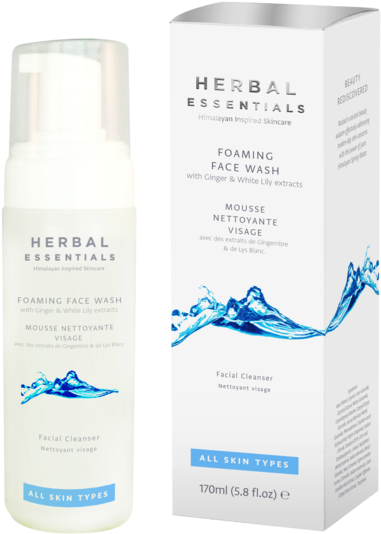 Foaming Face Wash With Ginger & White Lily Extracts - Cleanser (600x600), Png Download