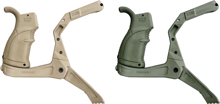 1933 Ar Podium Open Od Fde 2d Png - Fab Defense Ar 15 Bipod (765x450), Png Download