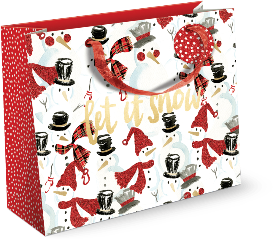 Playful Plaid Large Gift Bag - Shoulder Bag (1000x1000), Png Download