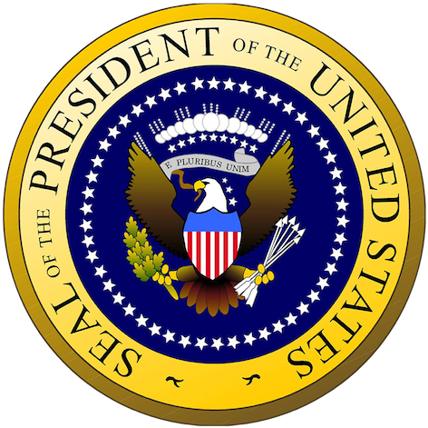Presidential Stickers Messages Sticker-4 - Bandera De La Casa Blanca (600x600), Png Download