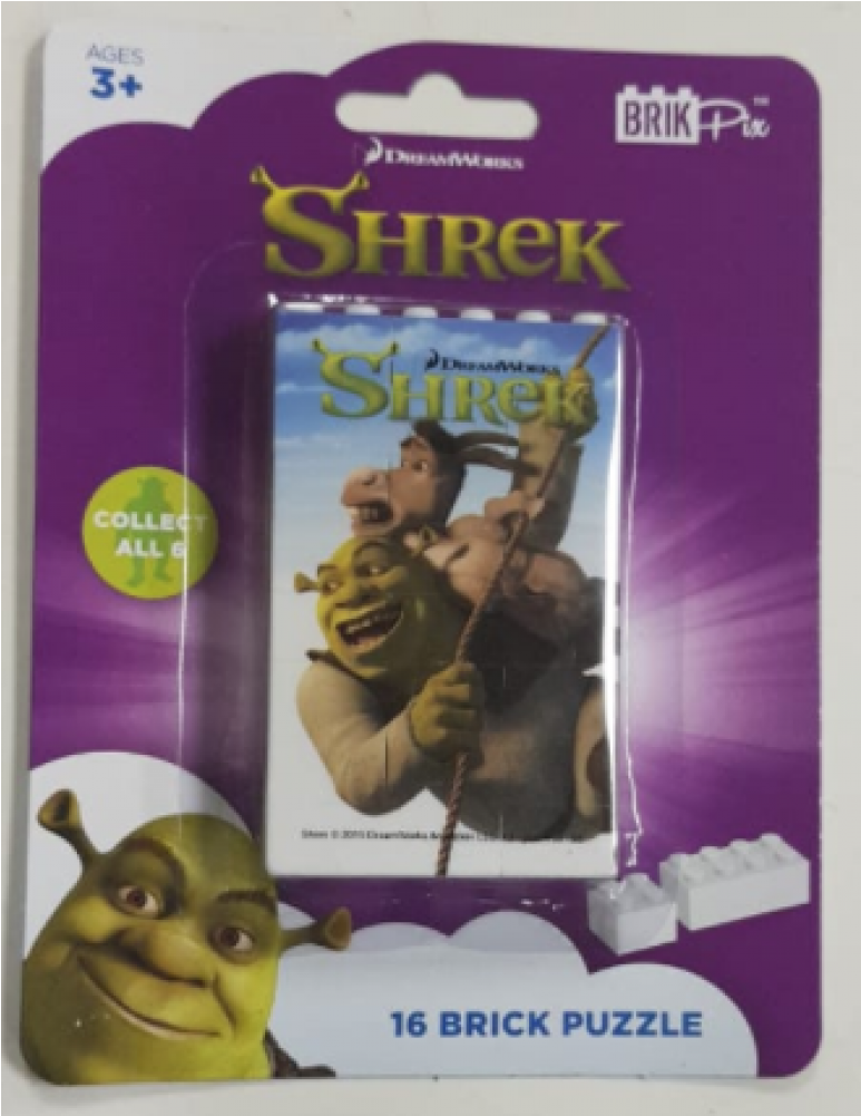 Puzzle Brick 16pce-1000x1000 - Shrek (1000x1000), Png Download