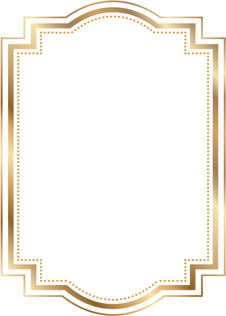 House Clipart Border 6 Money Clip Art - Gold Border Png Free (731x1024), Png Download