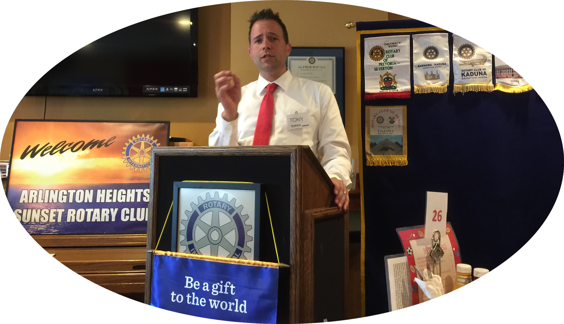 Tony Explains What He Is Bringing President-elect Dan - Rotary International (1980x1139), Png Download