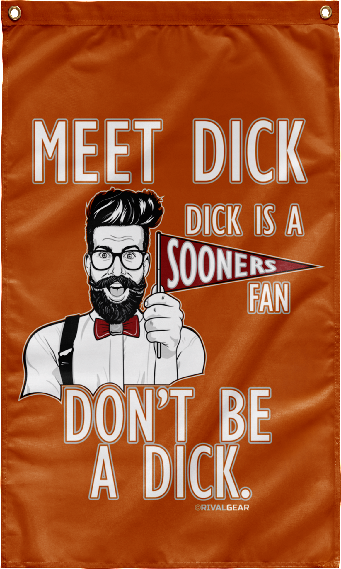 Texas Longhorns One-sided Wall Flag, Don't Be A Dick - Poster (2000x2000), Png Download