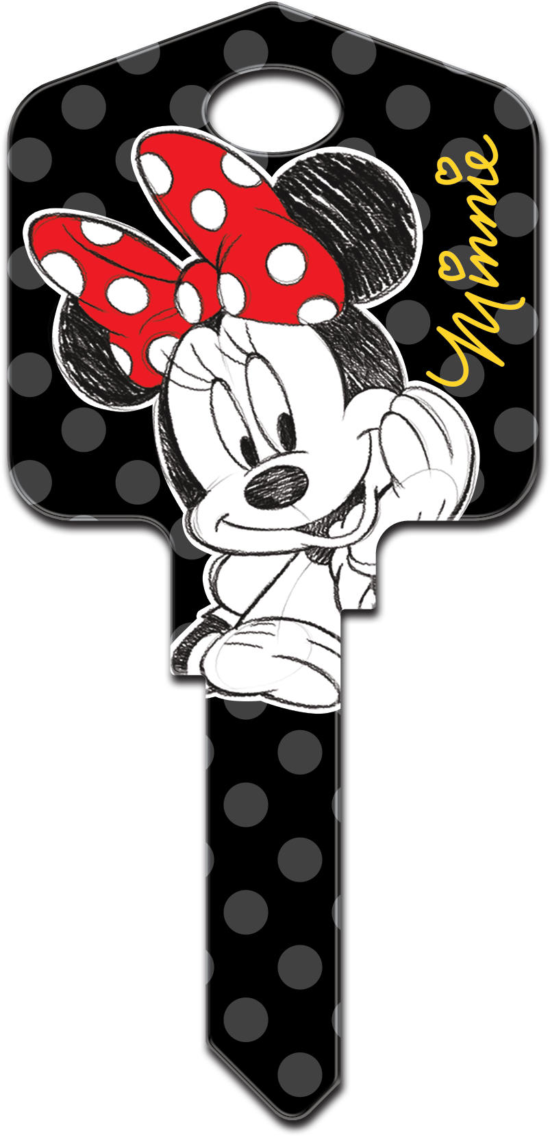 D83 - Minnie Mouse - D83 - Minnie Mouse Key (863x1725), Png Download