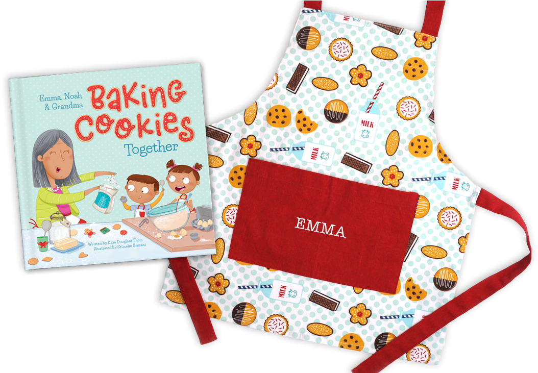 Baking Christmas Cookies Together Personalized Storybook - Circle (1076x730), Png Download