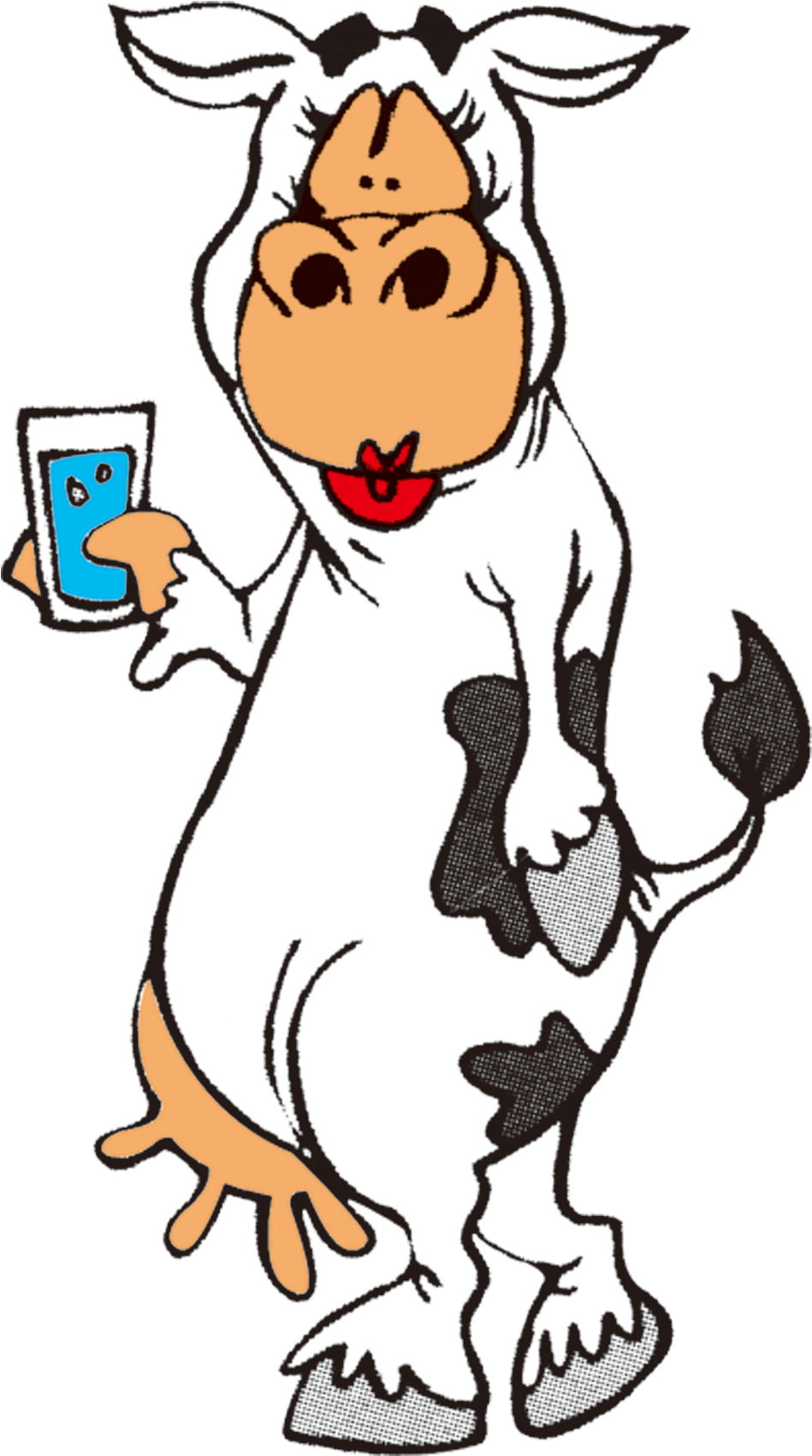 Kisspng Holstein Friesian Cattle Texas Longhorn Birthday - Cow Drinking (949x1700), Png Download