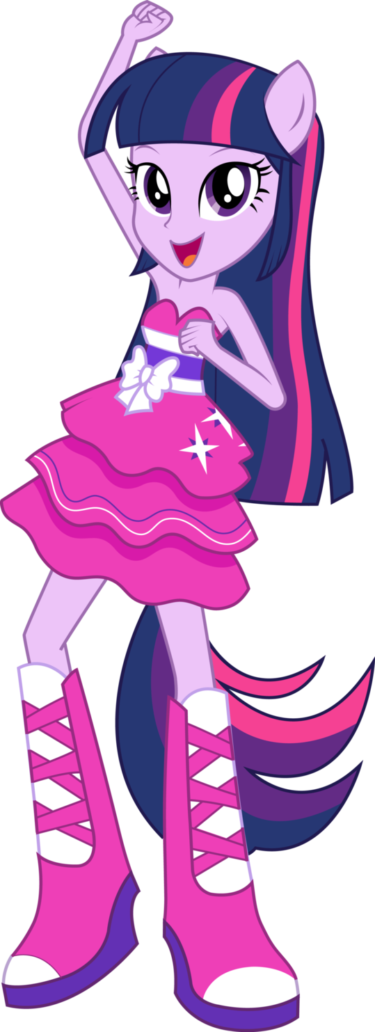 Twilight Sparkle Dance Vector By Icantunloveyou-d6te0lo - My Little Pony Equestria Girl Twilight (539x1483), Png Download
